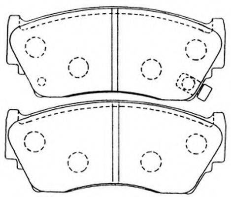 FIT FP0510 Комплект гальмівних колодок, дискове гальмо