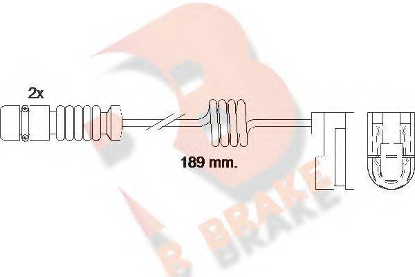 Сигналізатор, знос гальмівних колодок R BRAKE 610377RB