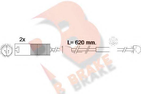 R BRAKE 610396RB Сигналізатор, знос гальмівних колодок