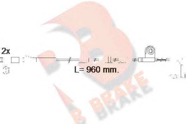 R BRAKE 610553RB Сигнализатор, износ тормозных колодок