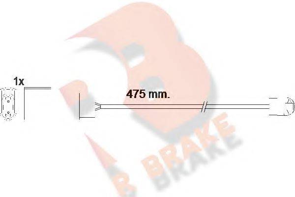 R BRAKE 610576RB Сигналізатор, знос гальмівних колодок