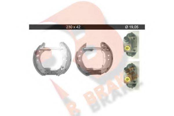 R BRAKE 79RBKT0041 Комплект гальмівних колодок