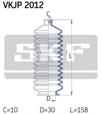 SKF VKJP2012 Комплект пильника, рульове управління