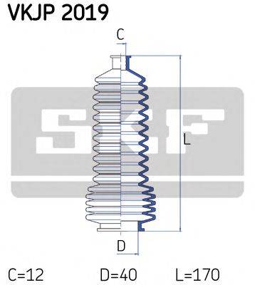 SKF VKJP2019 Комплект пильника, рульове управління