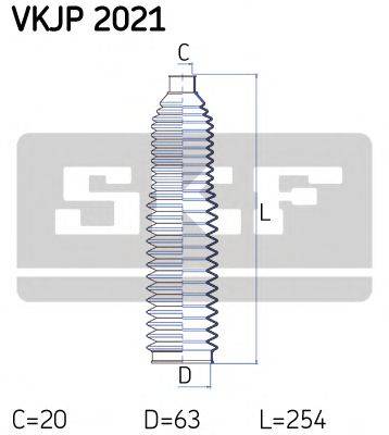 SKF VKJP2021 Комплект пильника, рульове управління