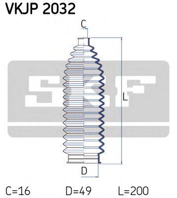 SKF VKJP2032 Комплект пильника, рульове управління