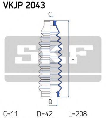 SKF VKJP2043 Комплект пильника, рульове управління