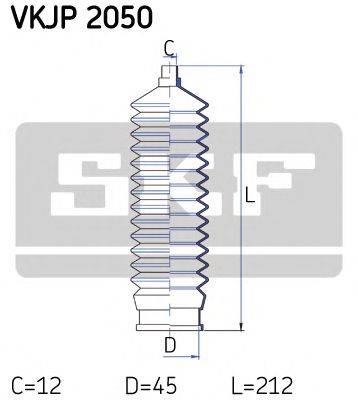 SKF VKJP2050 Комплект пильника, рульове управління