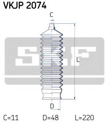 SKF VKJP2074 Комплект пильника, рульове управління