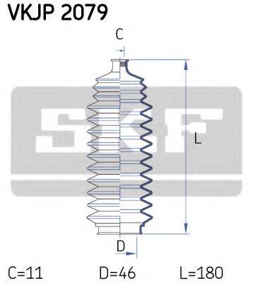 SKF VKJP2079 Комплект пильника, рульове управління