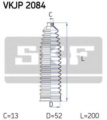 SKF VKJP2084 Комплект пильника, рульове управління