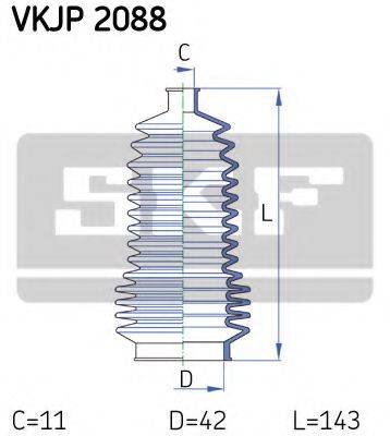 SKF VKJP2088 Комплект пильника, рульове управління