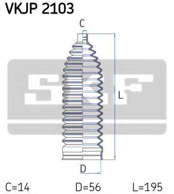 SKF VKJP2103 Комплект пильника, рульове управління