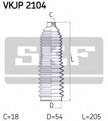 SKF VKJP2104 Комплект пильника, рульове управління