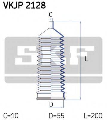 SKF VKJP2128 Комплект пильника, рульове управління