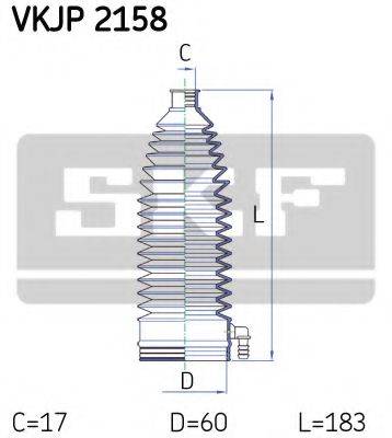 SKF VKJP2158 Комплект пильника, рульове управління