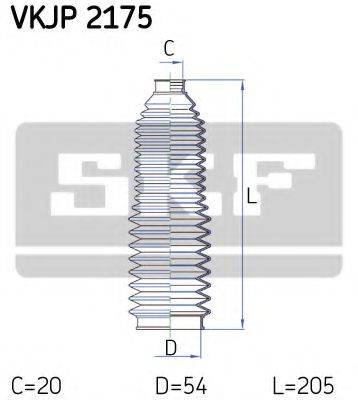 SKF VKJP2175 Комплект пильника, рульове управління