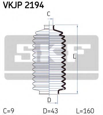 SKF VKJP2194 Комплект пильника, рульове управління