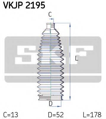 SKF VKJP2195 Комплект пильника, рульове управління