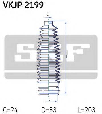 SKF VKJP2199 Комплект пильника, рульове управління