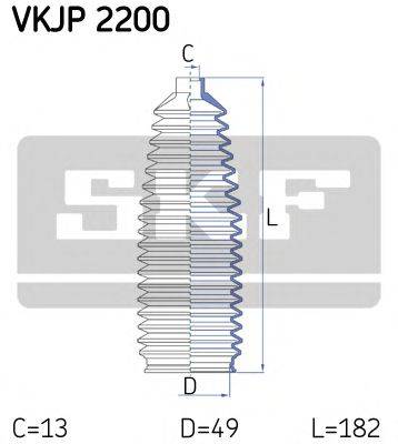 SKF VKJP2200 Комплект пильника, рульове управління