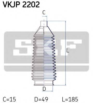 SKF VKJP2202 Комплект пильника, рульове управління