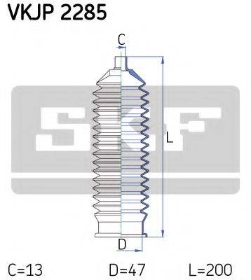 SKF VKJP2285 Комплект пильника, рульове управління