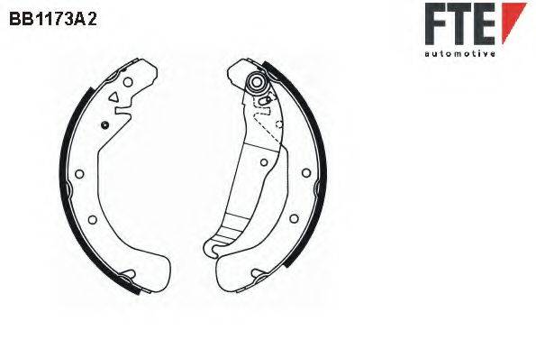 FTE BB1173A2 Комплект гальмівних колодок