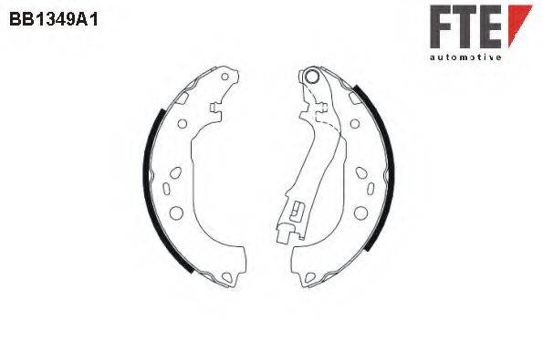 Комплект гальмівних колодок FTE BB1349A1