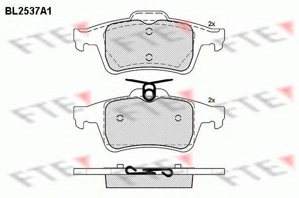 FTE BL2537A1 Комплект гальмівних колодок, дискове гальмо