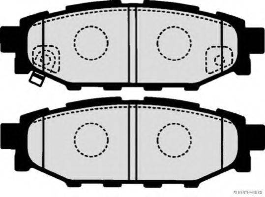 Комплект тормозных колодок, дисковый тормоз HERTH+BUSS JAKOPARTS J3617003