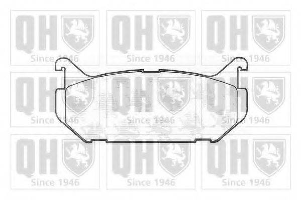 QUINTON HAZELL BP762 Комплект гальмівних колодок, дискове гальмо