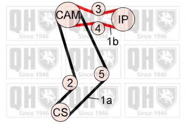 Комплект ременя ГРМ QUINTON HAZELL QBK650