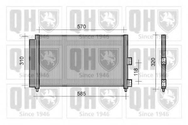 QUINTON HAZELL QCN381 Конденсатор, кондиціонер