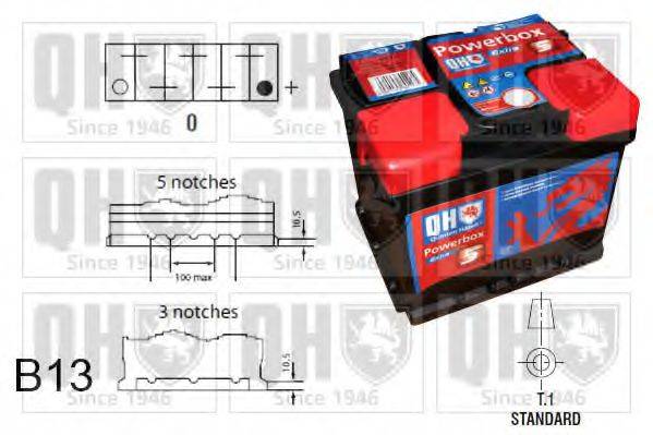 Стартерна акумуляторна батарея QUINTON HAZELL QBT0635