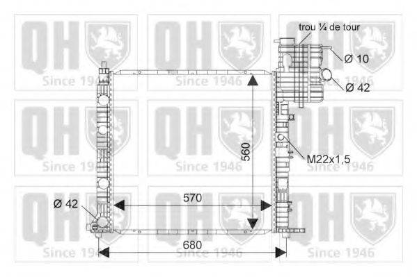 QUINTON HAZELL QER1723 Радіатор, охолодження двигуна