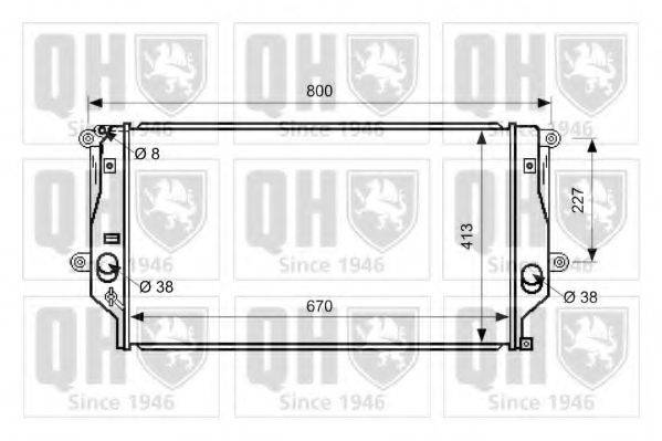 QUINTON HAZELL QER2658 Радіатор, охолодження двигуна