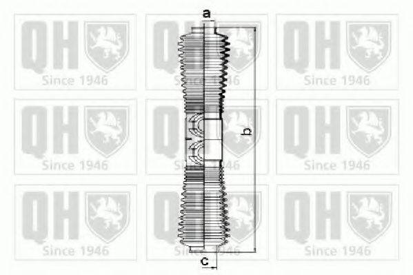 Комплект пильника, рульове управління QUINTON HAZELL QG1315