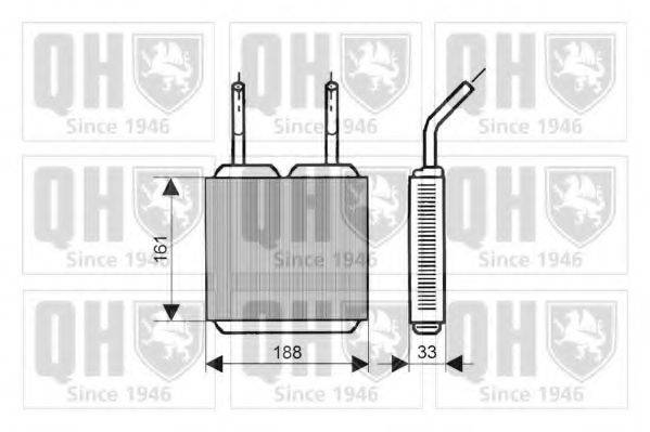 Теплообменник, отопление салона QUINTON HAZELL QHR2026