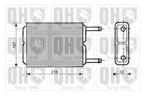 QUINTON HAZELL QHR2046 Теплообмінник, опалення салону