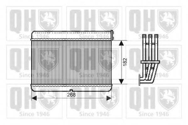 Теплообмінник, опалення салону QUINTON HAZELL QHR2179