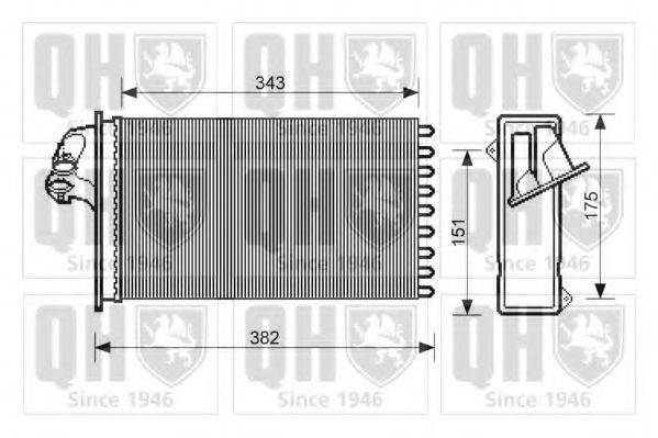 QUINTON HAZELL QHR2211 Теплообмінник, опалення салону