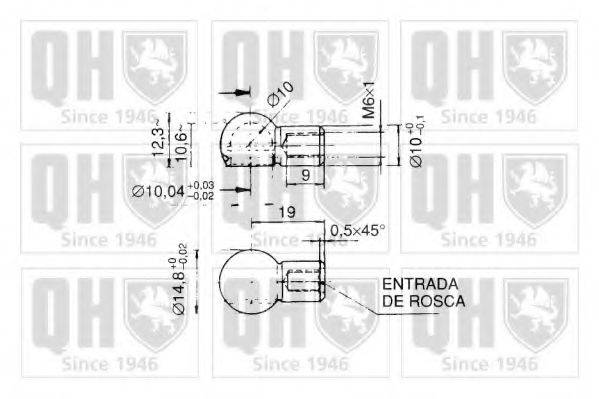 QUINTON HAZELL QTS128438 Газовая пружина, крышка багажник