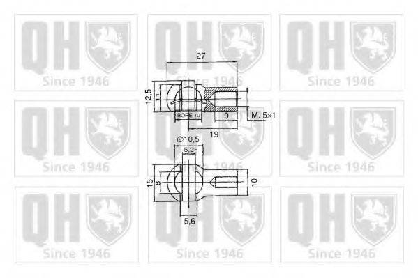 Газовая пружина, крышка багажник QUINTON HAZELL QTS128617