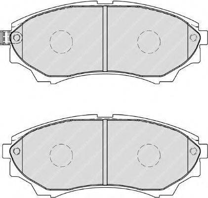 Комплект гальмівних колодок, дискове гальмо FERODO FDB1817