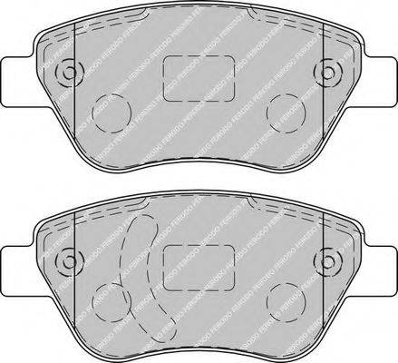 Комплект тормозных колодок, дисковый тормоз FERODO FDB1920