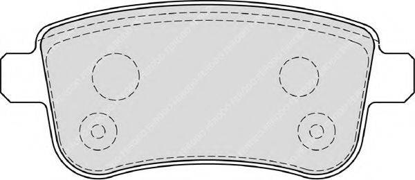 FERODO FDB4182 Комплект тормозных колодок, дисковый тормоз