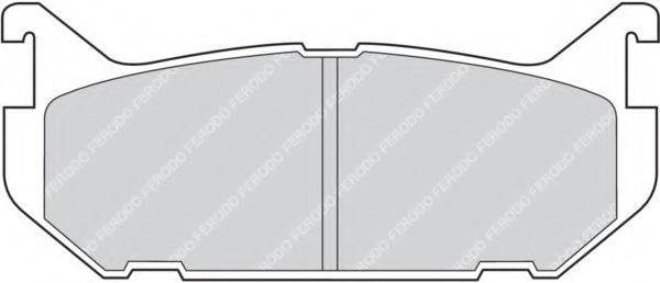 FERODO FDB869 Комплект гальмівних колодок, дискове гальмо