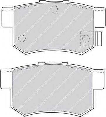Комплект тормозных колодок, дисковый тормоз FERODO FDB956