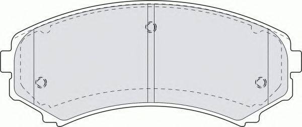 Комплект гальмівних колодок, дискове гальмо FERODO FSL1603